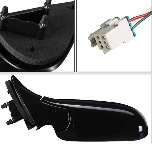 Factory Style Powered Left Side View Door Mirror