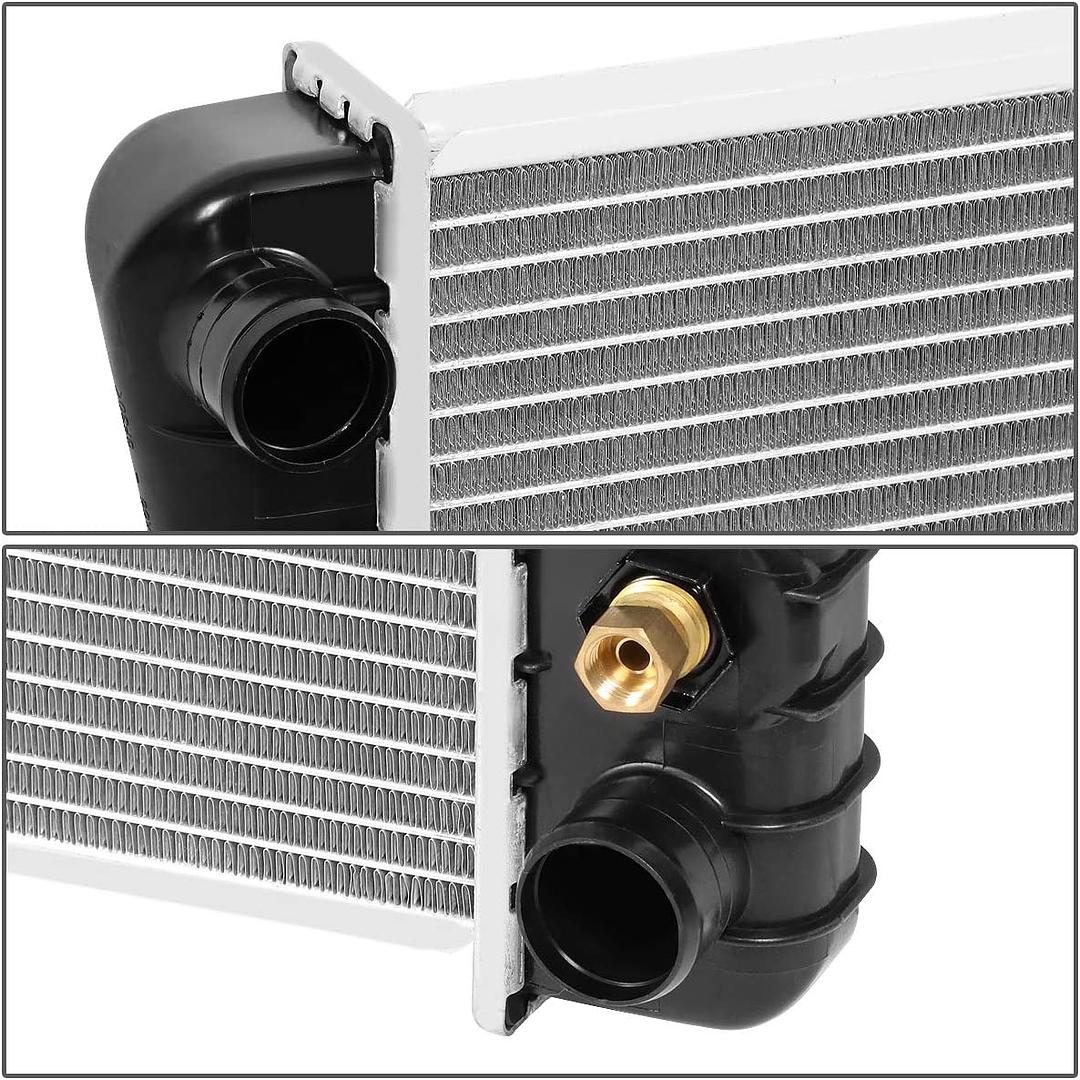 Factory Style Aluminum Radiator Compatible with 88-99 C/K1500 4.3 5.0 5.7L AT,28-1/4" W X 17-1/4" H X 1-1/4" D; 1-1/8" Inlet / 1-1/4" Outlet