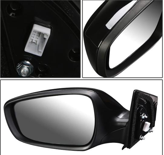 Factory Style Powered+Heated Left Side Door Rear View Mirror Compatible with 2011-2013 Elantra Sedan