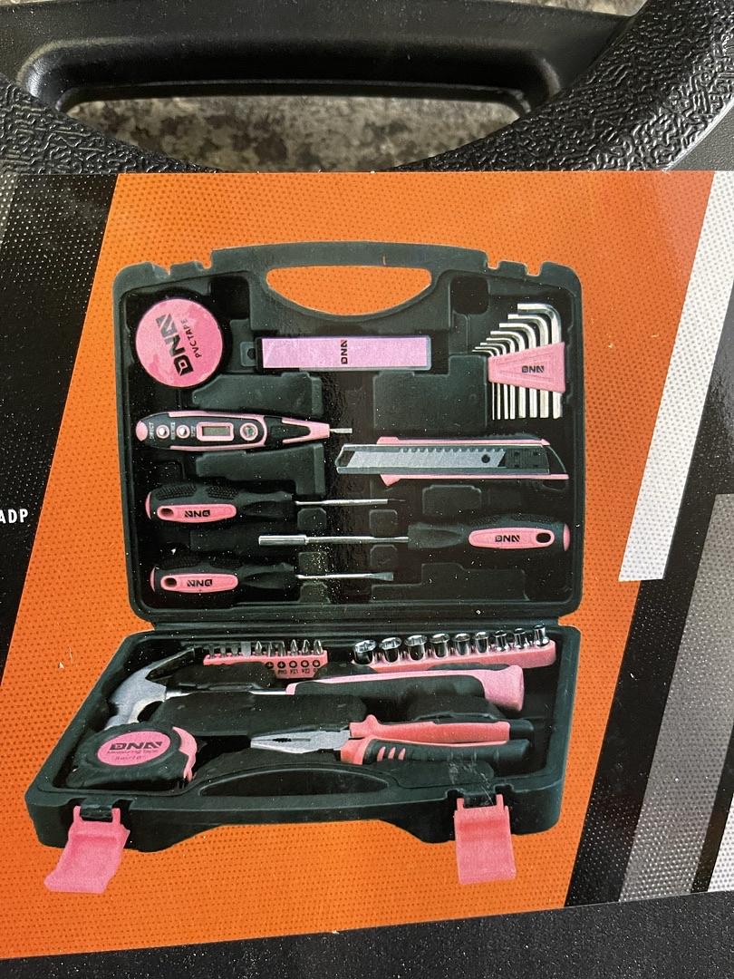 Pink 46 PCs Home Tool Set Electonic Repair