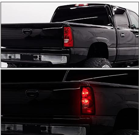 DNA MOTORING TL-ZTL-003-RD-R Tail Light Assembly Passenger Side [Compatible with 03-07 Silverado 1500 2500 3500]