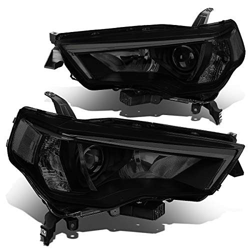 R HL-OH-T4RUN14-SM-CL1 14-20 Toyota 4Runner chrome housing housing with smoked headlights