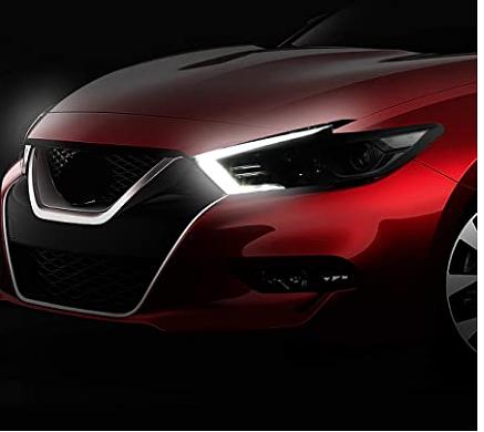 OB HL-OH-NM16-BK-CL1 Black Housing Factory Style LED DRL Projector Headlights Compatible with 16-18 Maxima