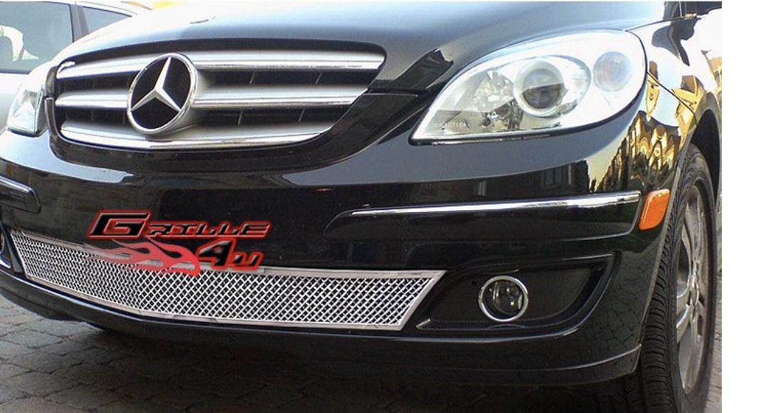 APS Compatible with Mercedes-Benz B200 2006-2007 Lower Bumper Stainless Steel Chrome Mesh Grille Insert Z75520T