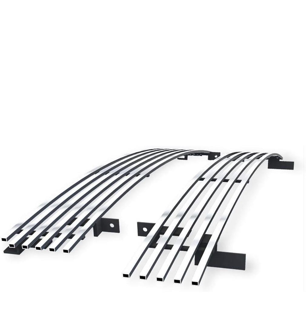APS Compatible with Chevy Silverado 2500 3500 2001-2002 Main Upper Stainless Steel Chrome Billet Grille Grill Insert C85326A