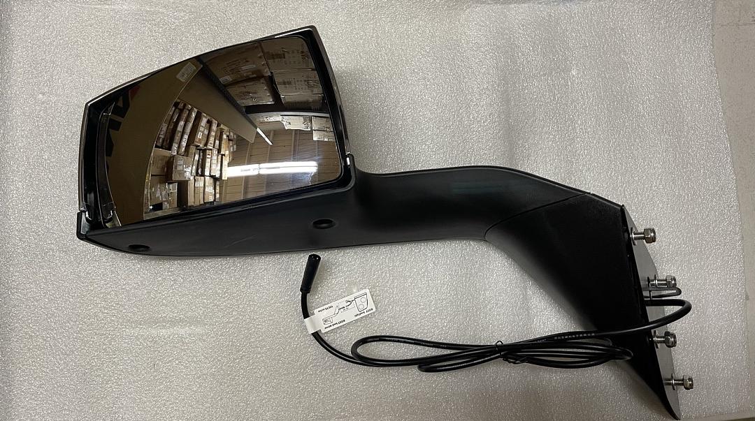 Pair of Signal Bars-Pattern LED Sequential Turn Signal Manual Side Hood Mirrors Compatible with 04-18 Volvo VN Series