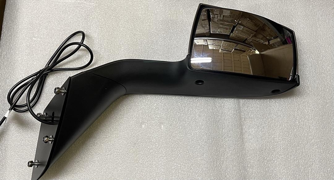 Pair of Signal Bars-Pattern LED Sequential Turn Signal Manual Side Hood Mirrors Compatible with 04-18 Volvo VN Series