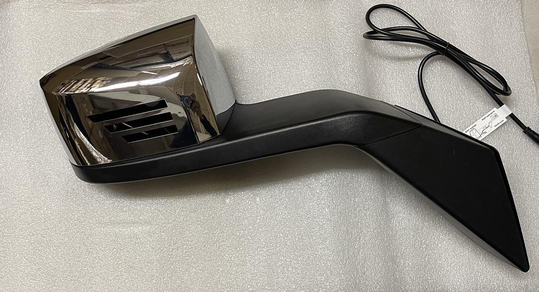 Pair of Signal Bars-Pattern LED Sequential Turn Signal Manual Side Hood Mirrors Compatible with 04-18 Volvo VN Series