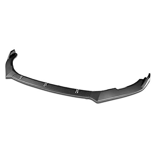Car Front Bumper Lip 3PCS Compatible With VW Golf MK6 GTI 2010-2013,Black Carbon Fiber (no screws)