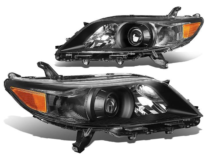 11-20 Toyota Sienna headlights black amber