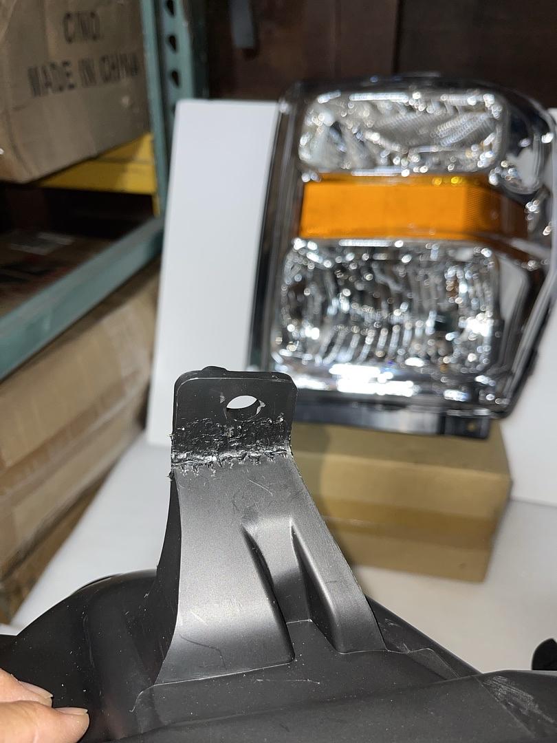 Chrome Amber Headlights for Ford F-250 /F-350 / F-450 Super duty for 2008 to 2010