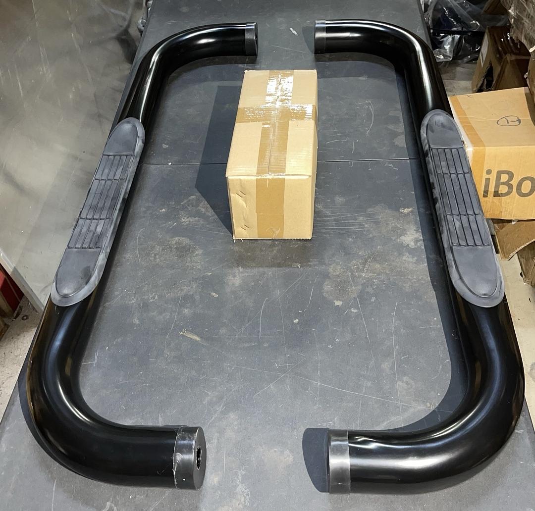 . Chevy Silverado / GMC Sierra Black Single Cab 3 inch Nerf Bars / Running Boards for 1999 to 2018