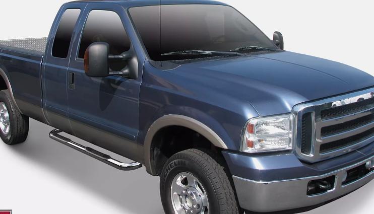 Ford F-250 / F-550 Crew Cab Chrome Nerf Bars / Running Boards for 1999 to 2016