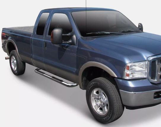 Ford F-250 / F-550 Crew Cab Chrome Nerf Bars / Running Boards for 1999 to 2016