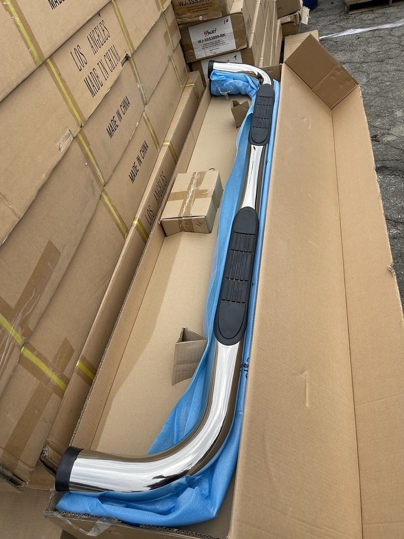 . Dodge Ram Chrome Quad Cab Nerf Bars / Running Boards for 2002 to 2008