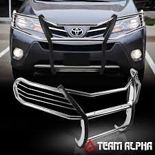 2006 To 2012 Toyota Rav 4 Grille Guard Bull Bar Tumba Burro Chrome Cromado Bumper Guard