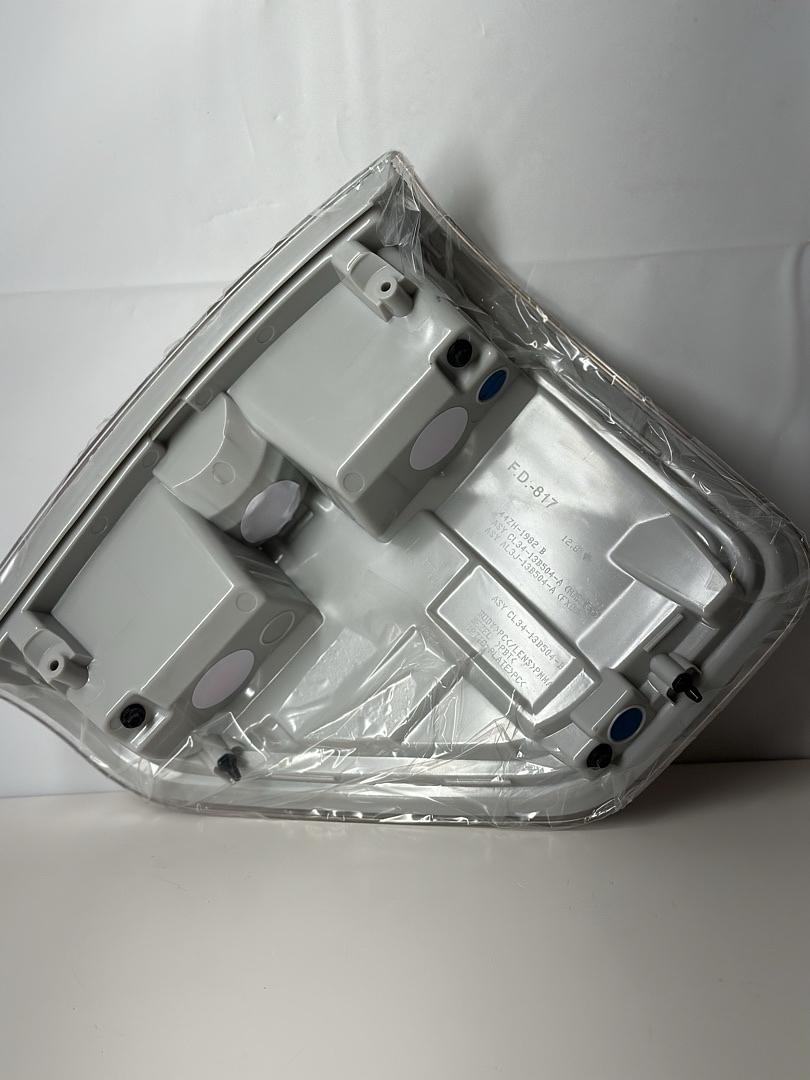 Ford F-150 09-14, Factory Style Rear Tail Lights Brake Lamps Passenger Right Side, Chrome Trim Red Lens