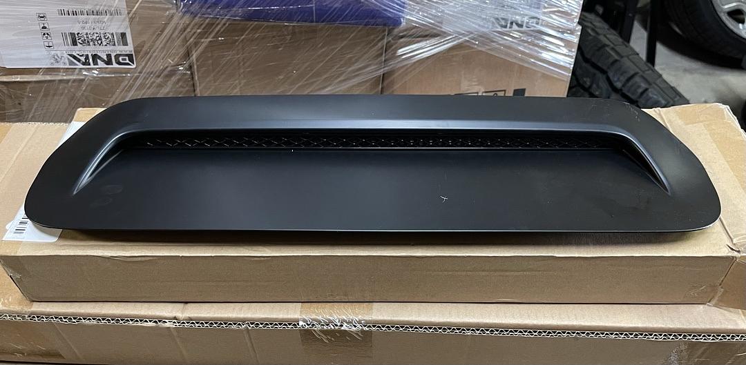 Matte Black Factory Style Sport Hood Scoop Compatible with 10-22 4runner / 12-15 Tacoma, Requires Sport Hood with 12-15 Bulge