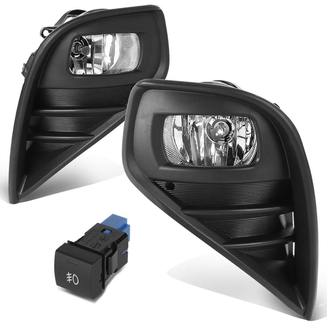 20-21 Toyota Highlander chrome lens fog lights w/ switch+bezel