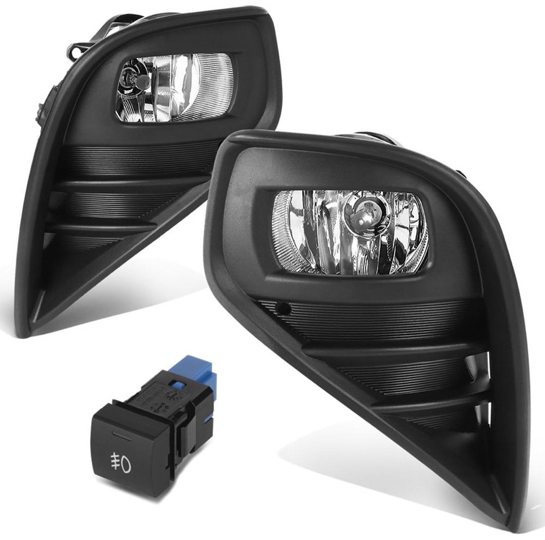 20-21 Toyota Highlander chrome lens fog lights w/ switch+bezel