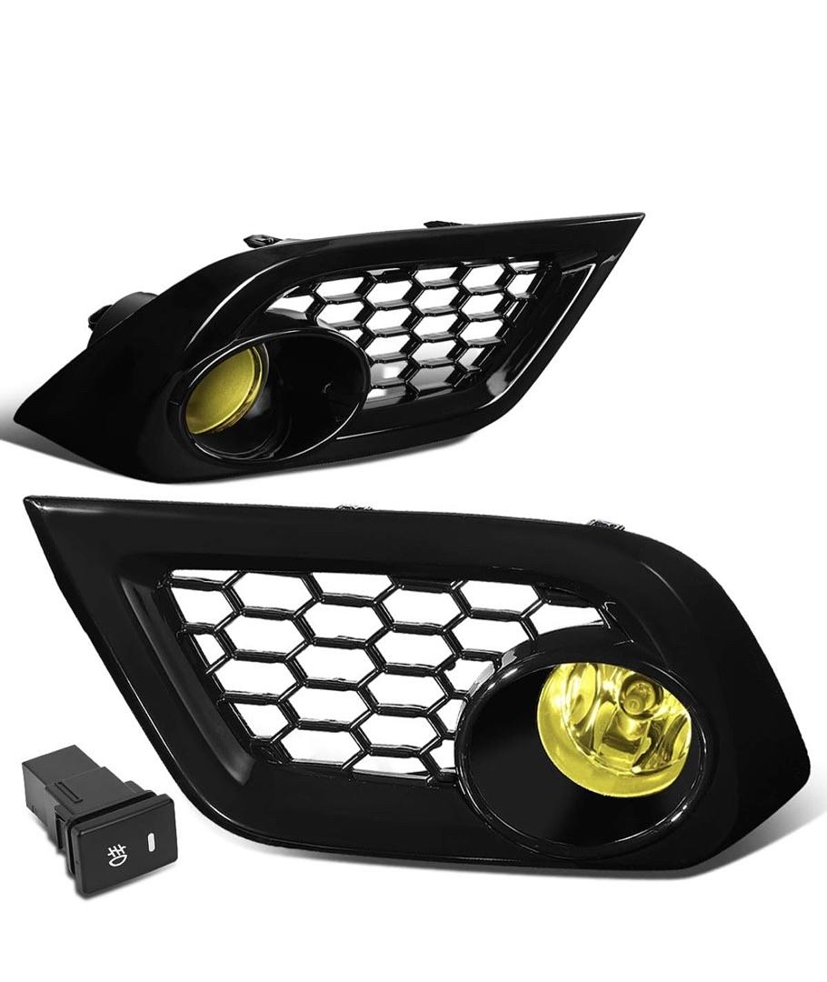 Amber Fog Lights With Bezel & Switch Enhance visibility for 16-18 Scion iM