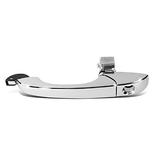 Front Left Side Outer Door Handle w/Key Hole Compatible with 11-14 Chrysler 200/08-09 Town & Country / 08-14 Avenger / 08-09 Grand Caravan, Chrome