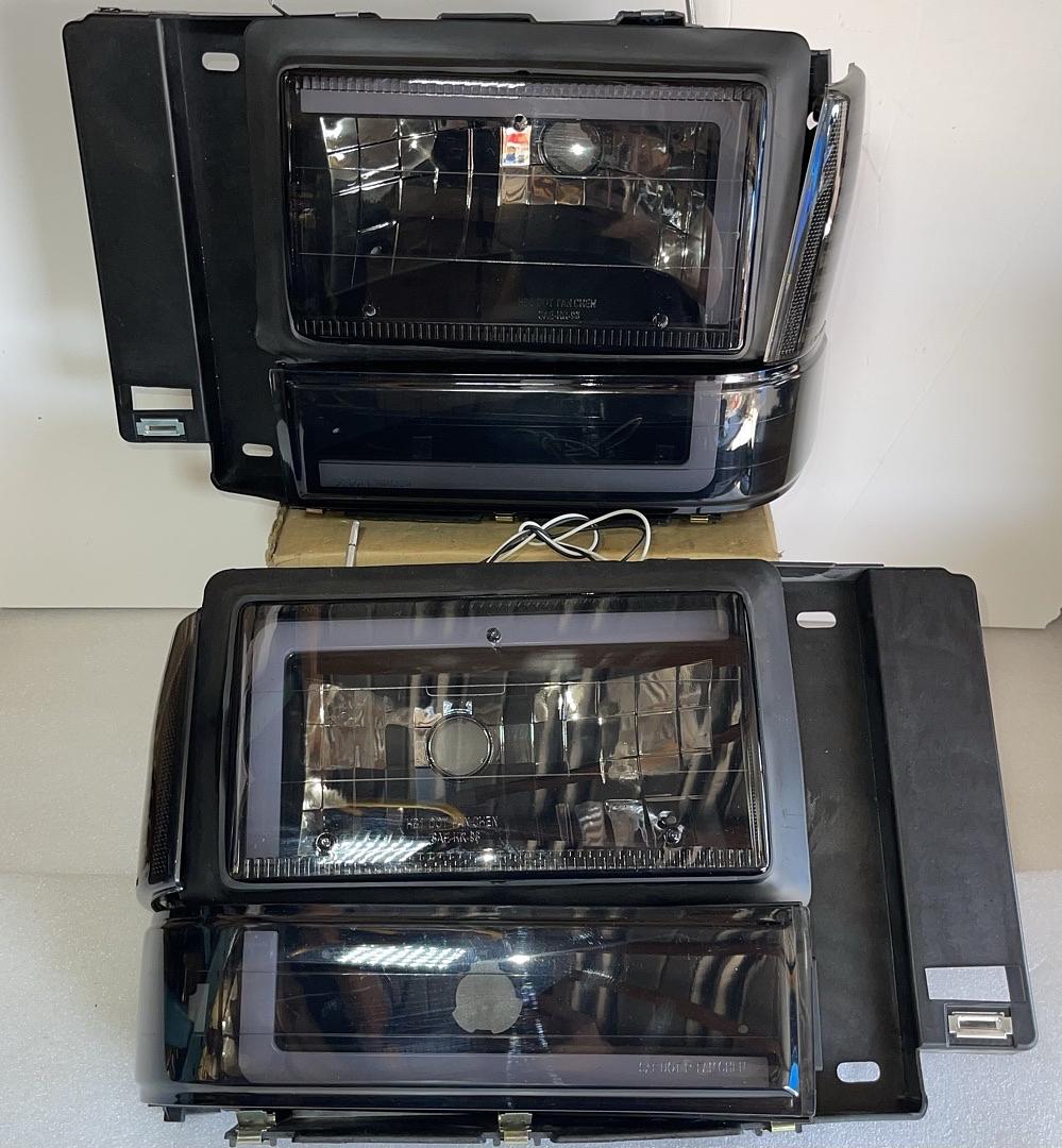 Ford Explorer Smoked LED Headlights for 1991 to 1994
