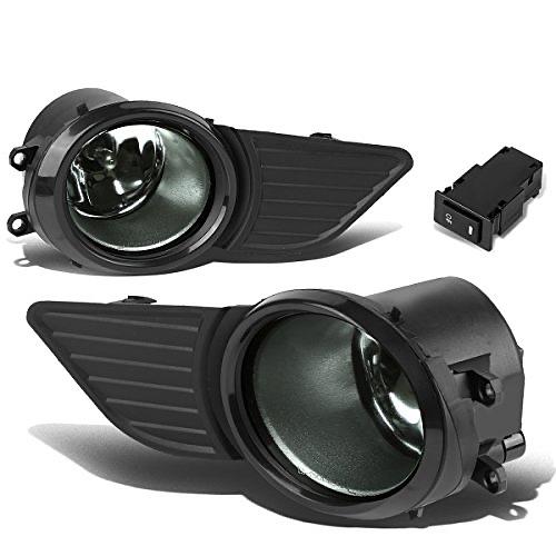 DNA MOTORING FL-ZTL-220-SM Front Bumper Fog Light Driver & Passenger Side Enhance visibility [Compatible with 11-17 Sienna]