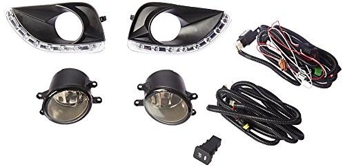 LED DRL Fog Light With Switch Driver & Passenger Side Enhance visibility [Compatible with 10-11 Camry]