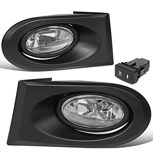 DNA MOTORING FL-ARSX02-CH Front Bumper Fog Light Driver & Passenger Side Enhance visibility [Compatible with 02-04 Acura RSX]
