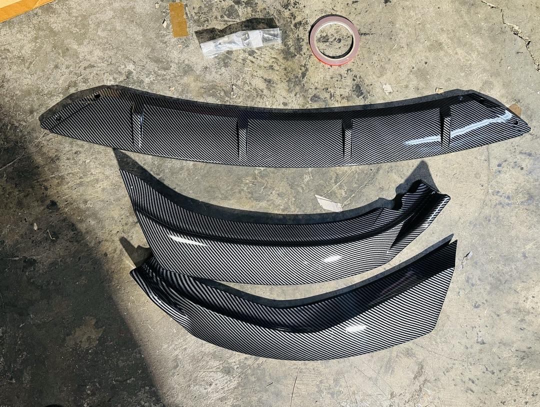 OB FOR 16-19 BMW 318i 320i 330i 340i F30 F35 CARBON STYLE FRONT BUMPER BODY KIT LIP (CHECK PICTURES)