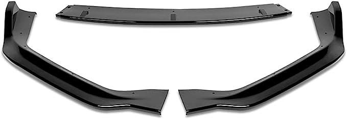 Gloss Black Finish 3Pc-style Bumper Lip Compatible with 14-16 IS350 IS250 F-Sport