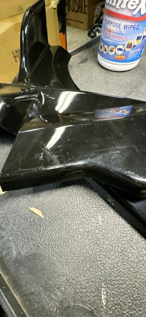 OB 2-PU-509-PBK For 2009-2011 BMW E90 Sedan 3-Series Painted Black Front Bumper Body Spoiler Lip