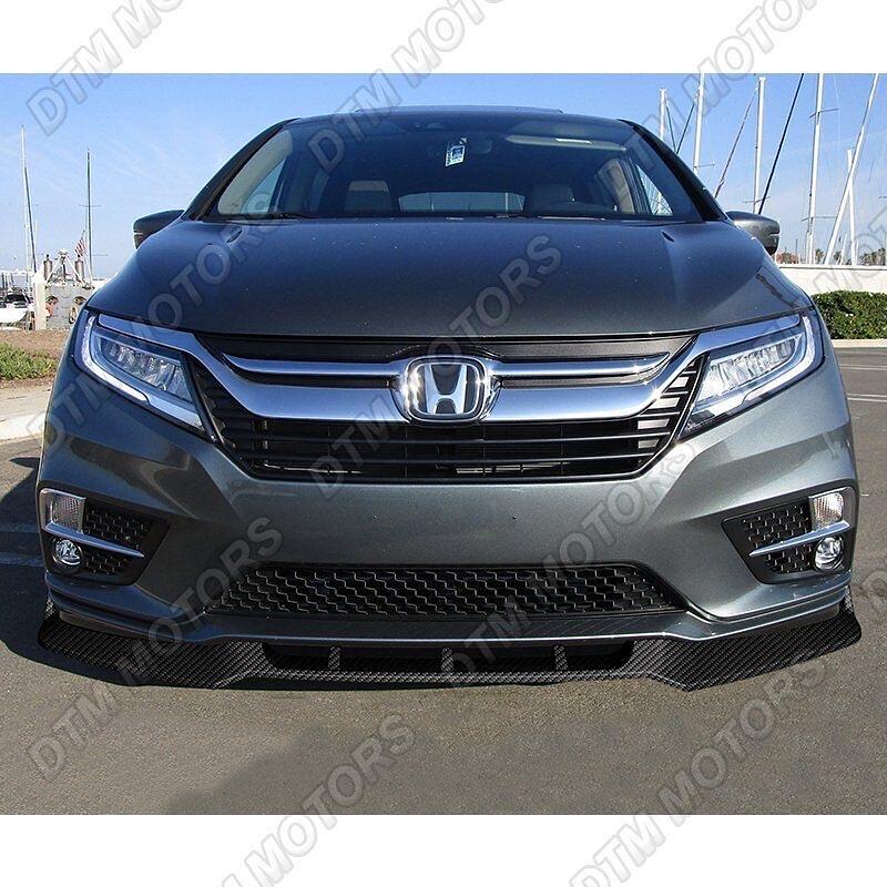 For 2018-2020 Honda Odyssey CK-Style Carbon Look Front Bumper Body Spoiler Lip