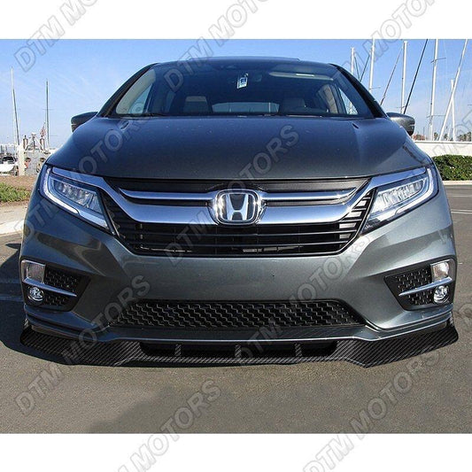 For 2018-2020 Honda Odyssey CK-Style Carbon Look Front Bumper Body Spoiler Lip