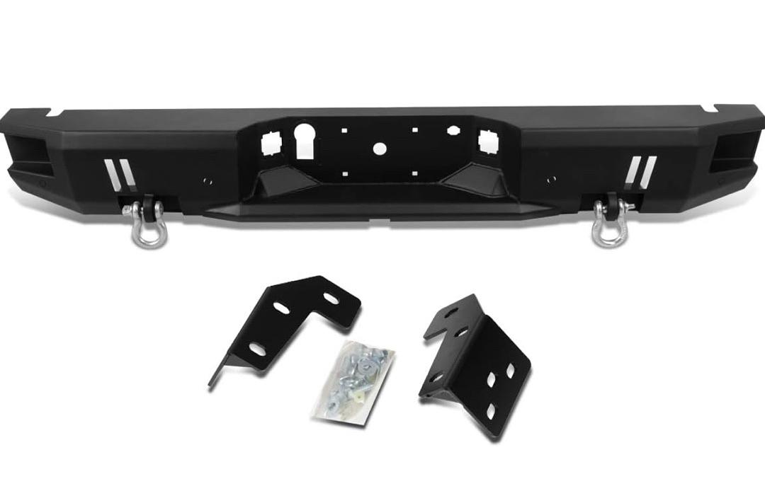 Heavy Duty Rear Step Bumper Assembly w/Dual D-Rings Shackles