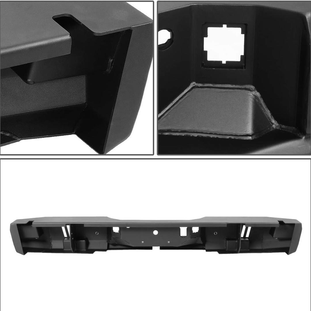 Heavy Duty Rear Step Bumper Assembly w/Dual D-Rings Shackles