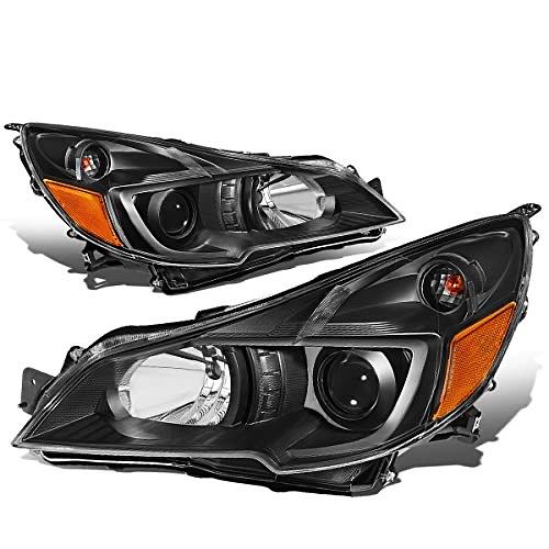 Black Amber OE Style Projector Headlights Replacement For 10-14 Legacy Outback