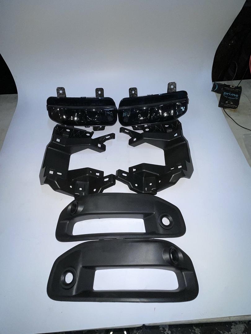 Pair of Chrome Smoked Lens LED Fog Lights Compatible with 2019-2022 Ram 1500