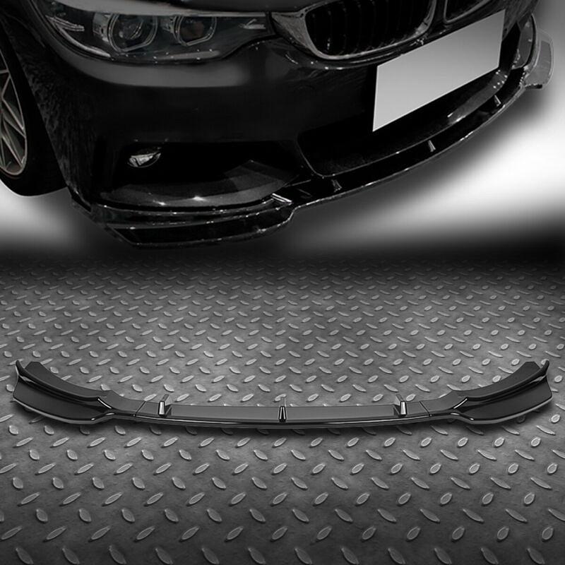 OB 14-19 BMW F32 F33 F36 4-SERIES PAINTED BLACK FRONT BUMPER SPOILER LIP
