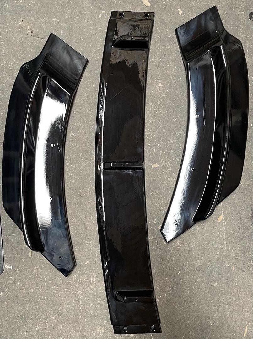 OB 14-19 BMW F32 F33 F36 4-SERIES PAINTED BLACK FRONT BUMPER SPOILER LIP