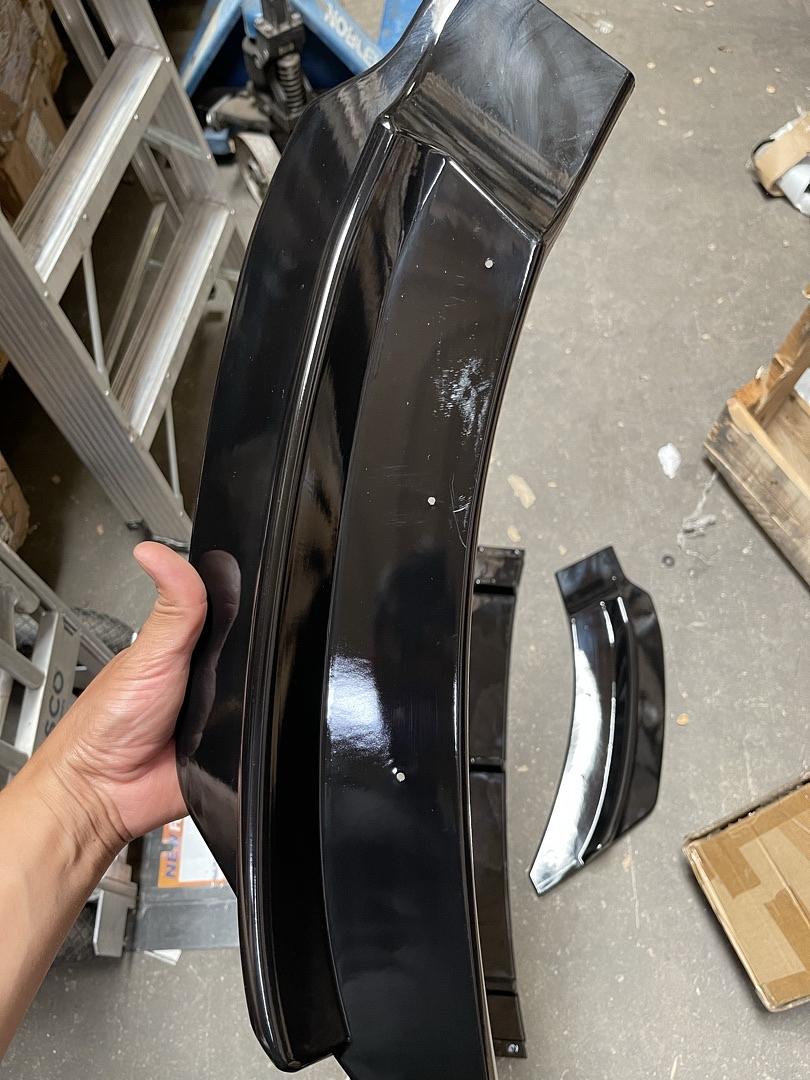 OB 14-19 BMW F32 F33 F36 4-SERIES PAINTED BLACK FRONT BUMPER SPOILER LIP