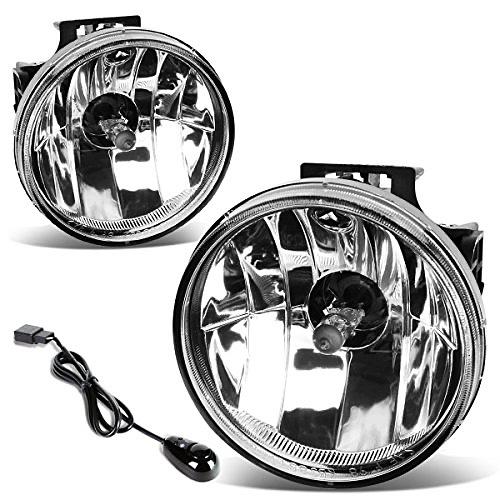 DNA MOTORING FL-T043-CH Assembly Fog Light Driver & Passenger Side Enhance visibility [Compatible with 99-01 Ram 1500/99-02 2500 3500 4000]