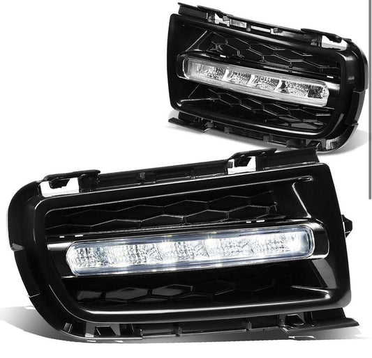 OB FL-ZTL-180- CH 2006-08 Mazda 6 1st Gen Pair of EU/UK Bumper LED Fog Lights (Clear Lens)