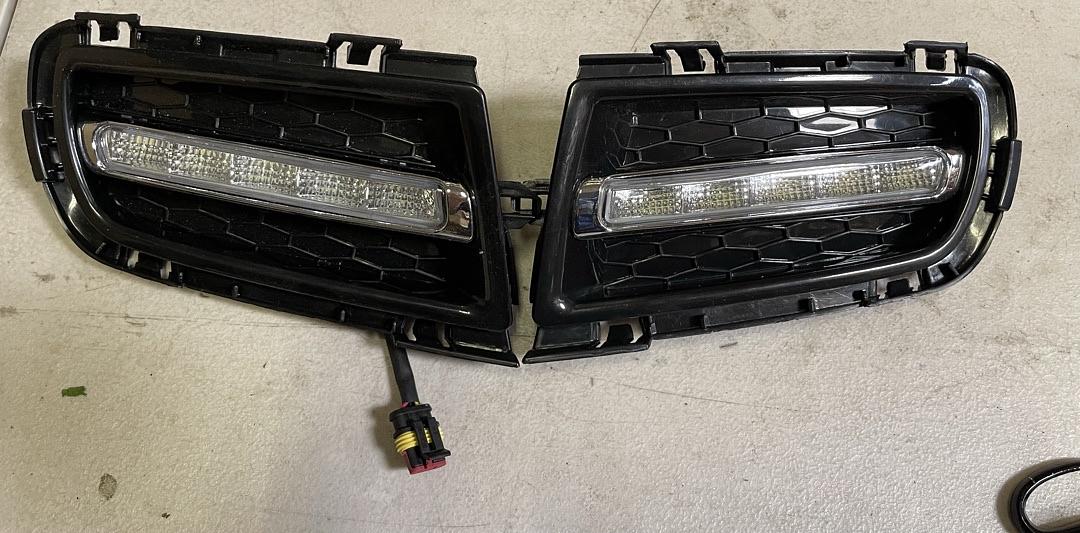 OB FL-ZTL-180- CH 2006-08 Mazda 6 1st Gen Pair of EU/UK Bumper LED Fog Lights (Clear Lens)
