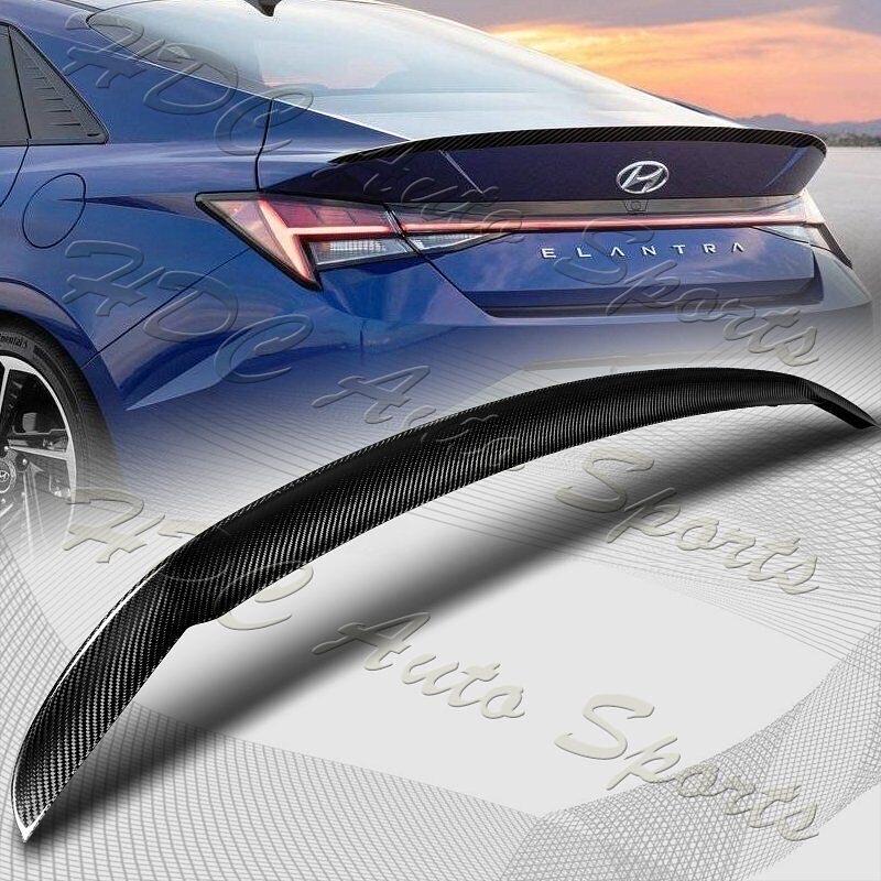 2021-2023 Hyundai Elantra OE-Style Real Carbon Fiber Rear Trunk Spoiler Wing