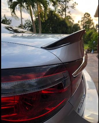 OB 2-SPC-6706-CF Carbon Fiber Rear Trunk Lid Spoiler Wing V-Style Compatible with 2014-2021 Mazda 6,Black