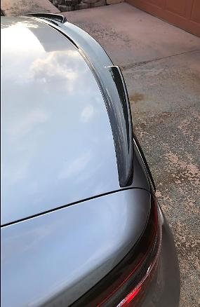OB 2-SPC-6706-CF Carbon Fiber Rear Trunk Lid Spoiler Wing V-Style Compatible with 2014-2021 Mazda 6,Black