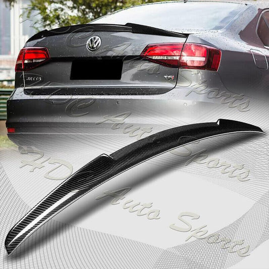 2011-2018 Volkswagen VW Jetta V-Style Real Carbon Fiber Trunk Spoiler Wing