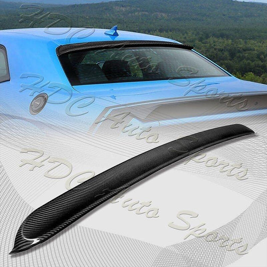 2008-2023 Dodge Challenger Real Carbon Fiber Rear Window Roof Spoiler Wing